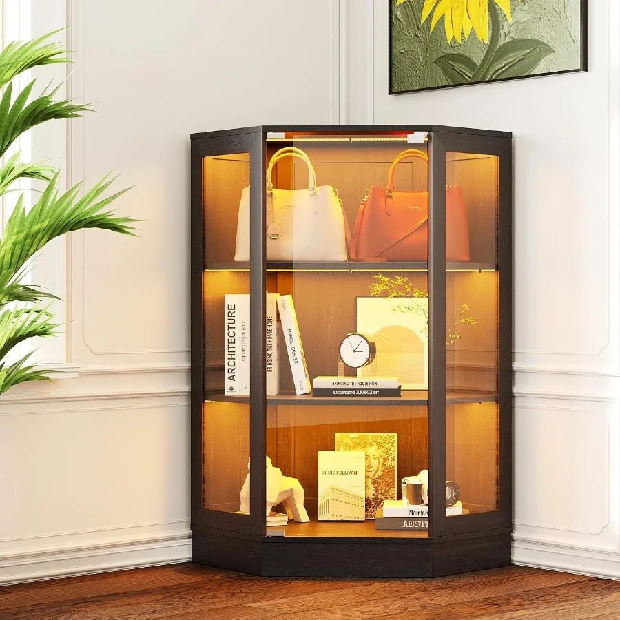 Lighting - Mobile espositivo angolare con ante in