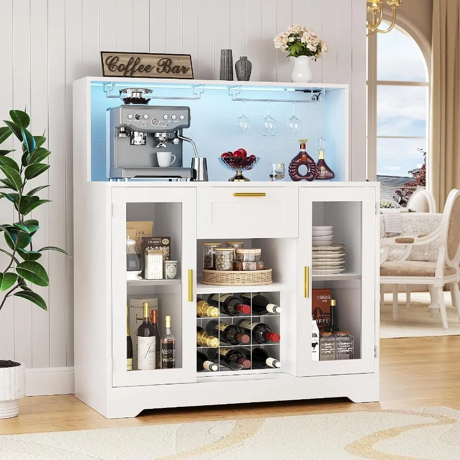 Storage & Organization - Mobile bar per caffè con illuminazione