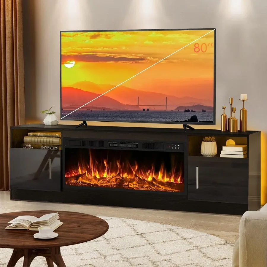 Storage & Organization - Mobile porta-TV per soggiorno con camino,