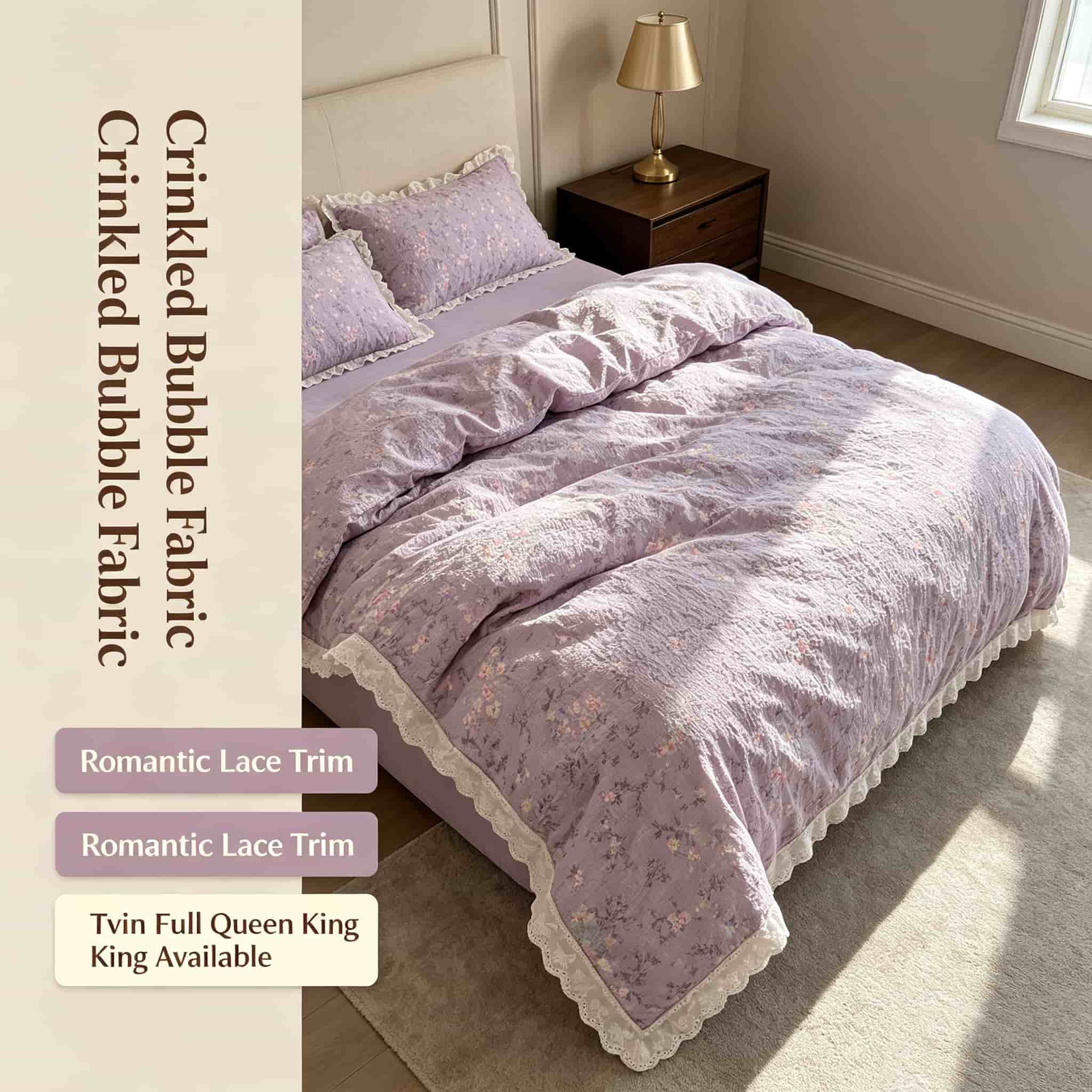 Set di biancheria da letto con - Aesthetic Floral Duvet Cover recensione e prezzo